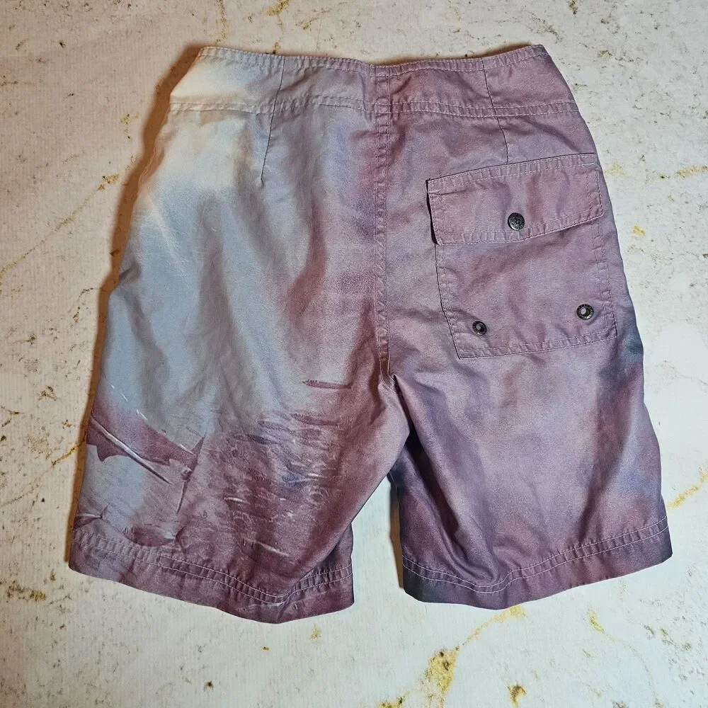 Old Navy Boys Swim Trunks – Size 7 – Shark Print – EUC